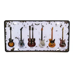 eazy wagon White & Brown Guitar's Printed Wall HangingDecor-image-33