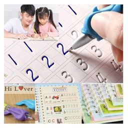 Oskart Enchanting Learning Journey: Magic Practice Copybook for Kids - Calligraphy Set with Pens for Beginners, Reusable Handwriting Practice Copybook for Preschoolers (Four Copybooks and Magic Pens, Print May Vary) image 2