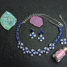 VATSALYA creation Women Blue Jewellery Set-image-80