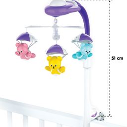 Funskool Rotating Musical Cot Rattle for Babies Mobile for Cradle - Multicolor image 3