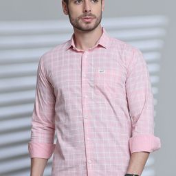 Majestic Man Men Comfort Slim Fit Opaque Checked Casual Shirt-image-99
