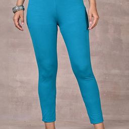 Lakshita Women Teal Leggings-11