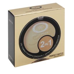 Fashion Colour 2 IN 1 Compact Powder & Concealer , Shade 02-37