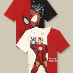 Kidsville Multicolor Cotton Printed T-Shirt-picture-36