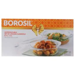 Borosil Transparent ?Glass Casseroles (Set of 2)-image-30