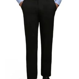 Louis Philippe Black Slim Fit Trousers-image-53