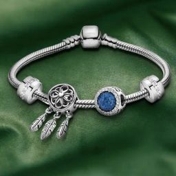 Peora Silver-Plated Cubic Zirconia Studded Bracelet-image-27