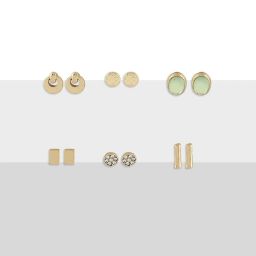 Zaveri Pearls Set of 25 Multicolor Classy Contemporary Studs Drops & Semi Hoops Earring-ZPFK16815 image 2