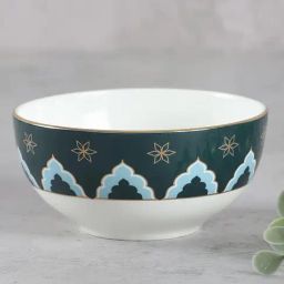 India Circus By Krshna Mehta Multi Bone China Printed Dinnerware, Bowls-26