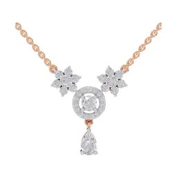 Sparkles Lab Grown Diamond 14k (585) Rose Gold Necklace for Women-picture-36