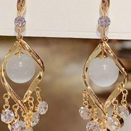 AKISON JEWELS Pearls Drop Earrings-image-61