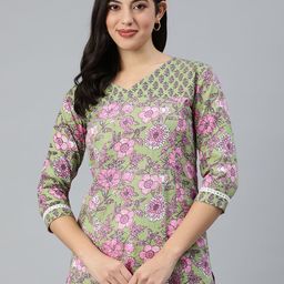Swishchick Floral Printed Ethnic Tunic-picture-50