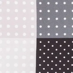 The Tie Hub Grey & White Four Square Printed Polka-Dotted Pocket Square image 2