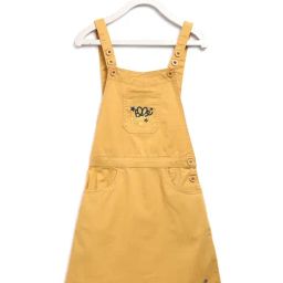 Elle Kids Yellow Cotton Embroidered Dungaree-image-83