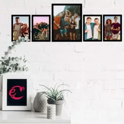 Memory Wall Collage Photo Frame - Set of 5 Photo Frames for 4 Photos of 5'x7', 1 Photos of 8'x10'-36