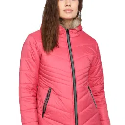 Kotty Pink Hooded Parka Jacket-image-31