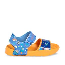 Pantaloons Junior Blue & Orange Floater Sandals-image-76