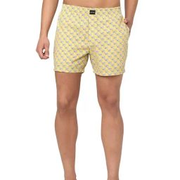 Jack & Jones Yellow Printed Boxers-image-8