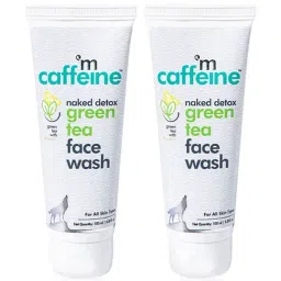 mCaffeine Naked Detox Green Tea Face Wash (Pack of 2)-2