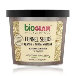 Cosmetofood Bioglam Fennel Seeds Quinoa & Yellow Mustard Polishing Cleanser For Dry Skin - 200 ml-37