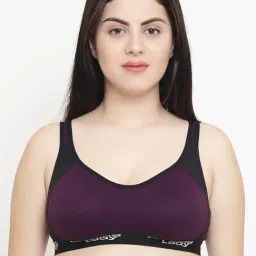 Leading Lady Purple Non-Padded Sports Bra-image-40