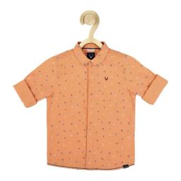 Allen Solly Junior Orange Cotton Printed Full Sleeves Shirt-image-44