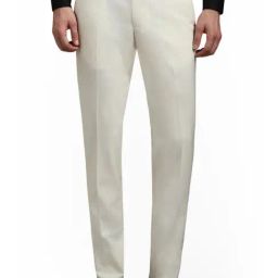 Louis Philippe Beige Slim Fit Trousers-picture-37
