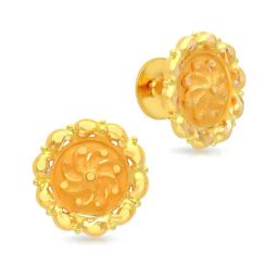 Malabar Gold and Diamonds 22k Gold Earrings for Women-picture-49