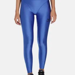 Puma Royal Blue Slim Fit High Rise Tights-image-56