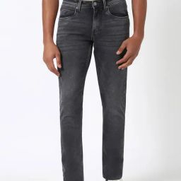 Peter England Grey Cotton Slim Fit Jeans-image-55