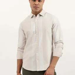 United Colors Of Benetton Beige Cotton Regular Fit Striped Shirt-picture-41