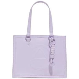 ALDO Light Purple Textured Small Satchel Handbag-36