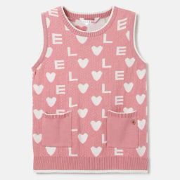 Elle Girls Pink Pure Cotton Print T-Shirt-image-37