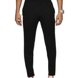 DOMIN8 Black Slim Fit Trackpants-image-91