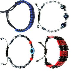 Dynamic Retail Global Women Set of 4 Artificial Beads Studded Wraparound Bracelet-17