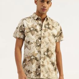 United Colors of Benetton Beige Floral Shirts-image-13