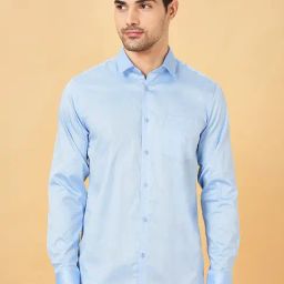 Peregrine By Pantaloons Blue Slim Fit Shirt-image-57