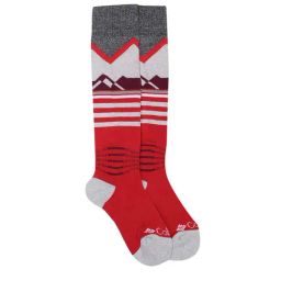Columbia Red Printed Socks - Small-image-96