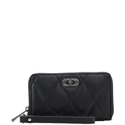 Aldo Black Striped Wallet For Women-17