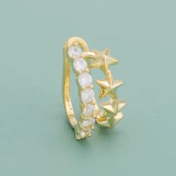 Kushal's Fashion Jewellery White Gold Polished Zircon Earring for Women-picture-6