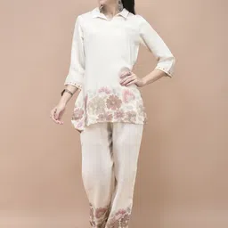 Shree Floral Printed Tunic With Trousers Co-Ords-image-94