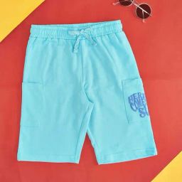 Pantaloons Junior Blue Cotton Printed Shorts-picture-40