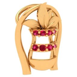 P.C. Chandra Jewellers 22k Yellow Gold Sleek Kalash Pendant-image-44