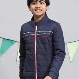 Monte Carlo Kids Navy Solid Full Sleeves Jacket-image-38