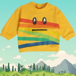 MINIKLUB Kids Yellow Printed Full Sleeves Sweatshirt-image-28