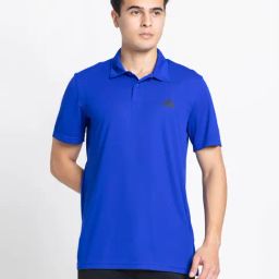 adidas Blue TR-ES BASE Polo T-Shirt-image-19