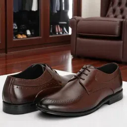 Guava Men's Brown Derby Shoes-picture-7