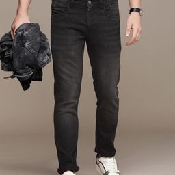WROGN Men Slim Fit Light Fade Stretchable Jeans-image-12