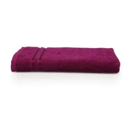Welspun Magenta Cotton Quick Dry Super Soft Towel-image-4