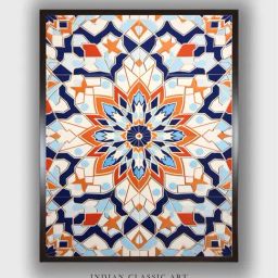 Indian Classic Art Multicolor Canvas Abstract Wall Art-picture-33